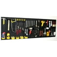 thumbnail image 1 of WallPeg 4 Black Plastic Pegboard Panels – 96” Wide Garage Tool Pegboard – 212, 1 of 3