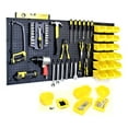 thumbnail image 1 of WallPeg Garage Storage System with Panels, Bins, Peg Board Hooks and Panel Set - Tool Parts and Craft Organizer (Kit with 12 bins), 1 of 7