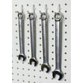 thumbnail image 1 of WallPeg Hook Kit - L Style Pegboard Hooks Tool Storage Garage Organizer Choice Black or White Plastic Pegs, 1 of 6
