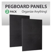 WallPeg مصنوع في الولايات المتحدة الأمريكية ألواح Pegboard تنظيم المرآب - مجموعة تخزين الحائط 2 ea - مجموعة لوحات منظم أدوات لوحة Peg 24 x 16 - مجموعة منظم المرآب