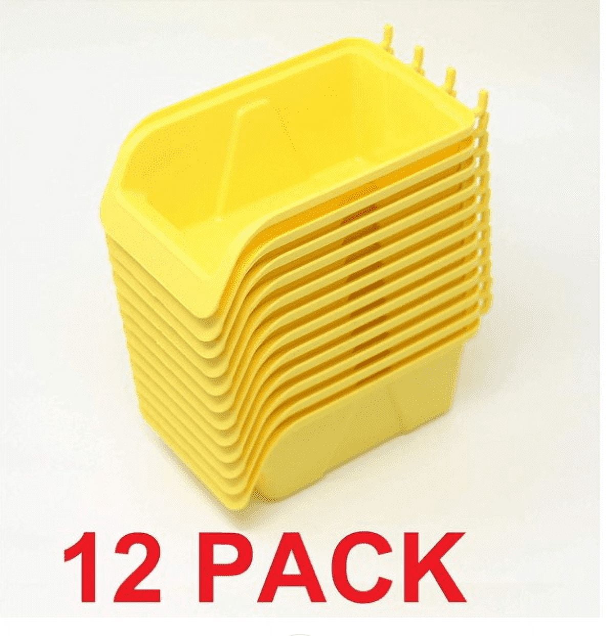 WallPeg Pegboard Bin Kit - Pegboard Parts Storage Craft Organizer Tool Peg Board Workbench Bins Accessories MEGA-PACK LARGE (12)