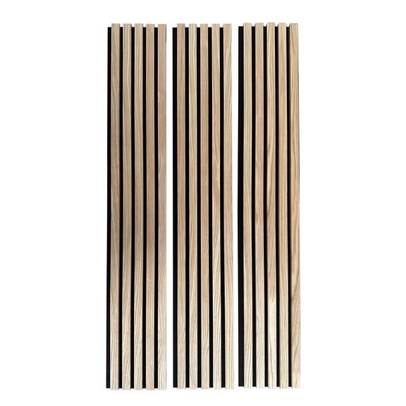 WallPops Acoustic Slat Wood Natural Wall Panels