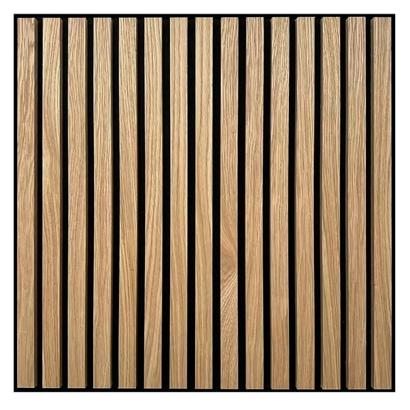 WallPops Acoustic Slat Wood Tile Natural Wall Panels