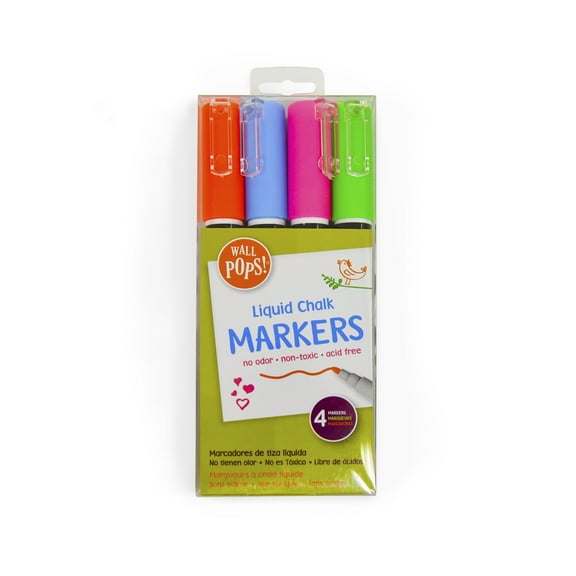WallPops Assorted Liquid Chalk Markers Set of 2 Packs