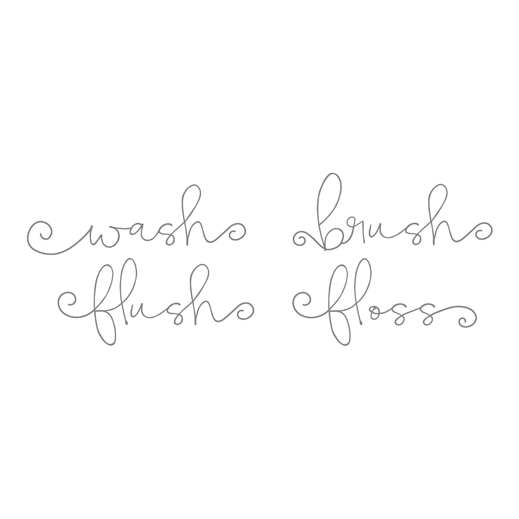 WallPops! Bathroom Reminders Quote Wall Decals