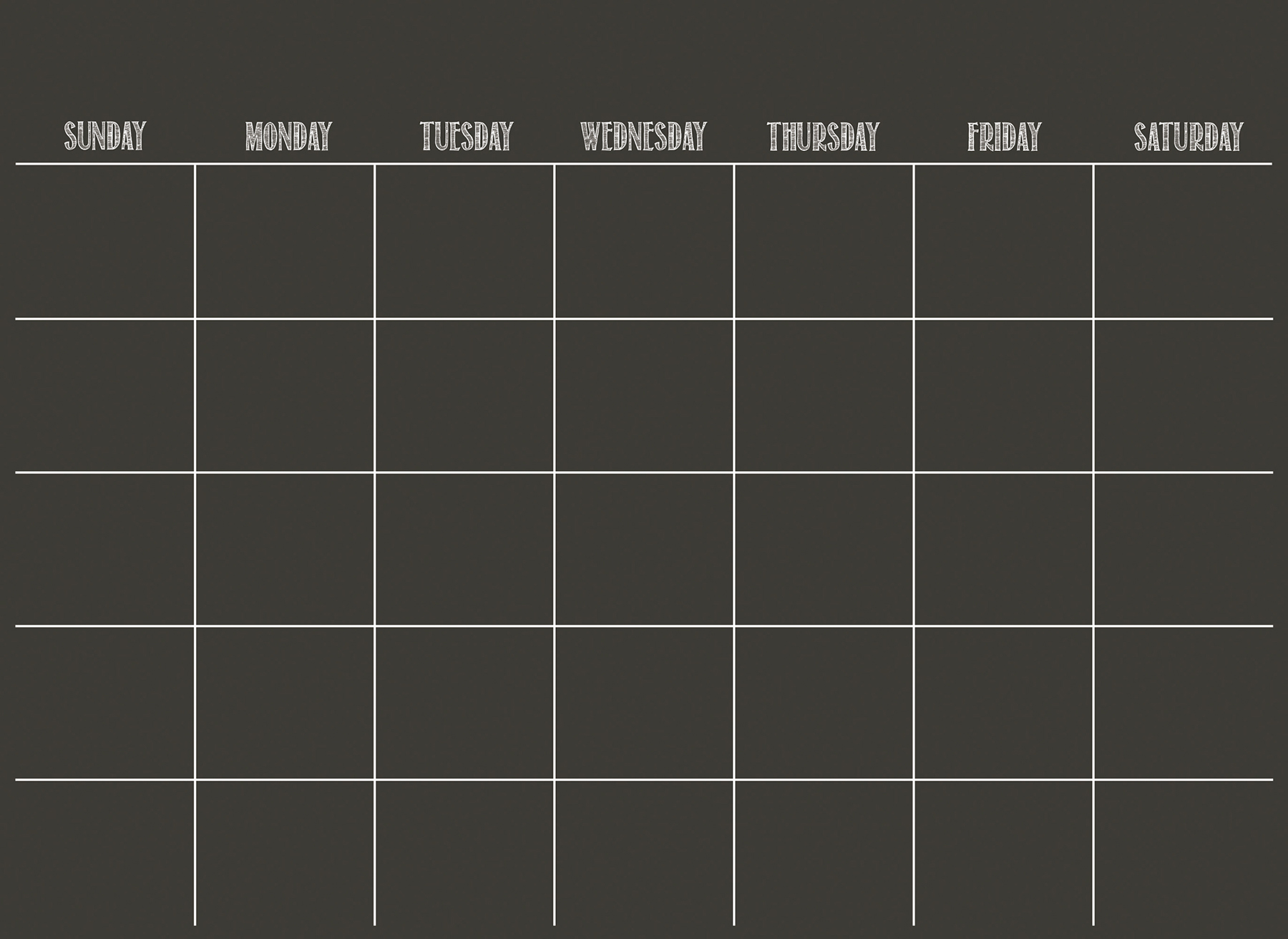 WallPops! Black Matte Monthly Calendar Wall Decals - image 1 of 4