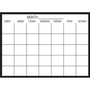 WallPops! Black on Clear Monthly Calendar Wall Decals