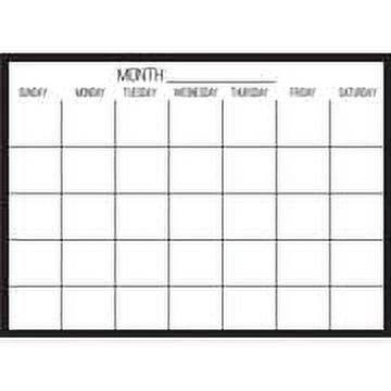 WallPops! Black on Clear Monthly Calendar Wall Decals