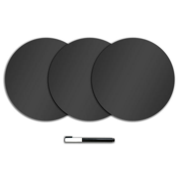 WallPops Charcoal Dry Erase Dot Decals Set of 6