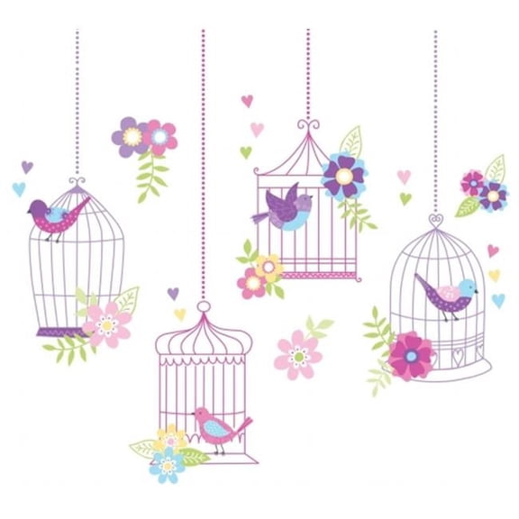 WallPops! Chirping The Day Away Wall Decals Art Set