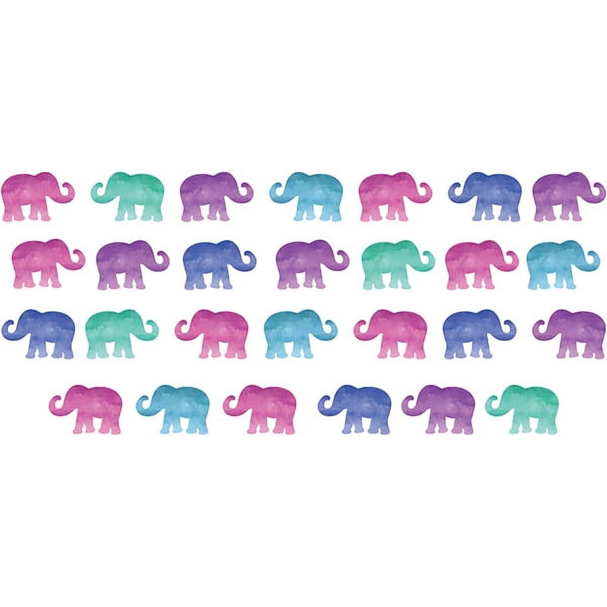 WallPops! Elephants A Ton Of Love Peel and Stick Vinyl Wall Decals Kit, 34.5in by 39in