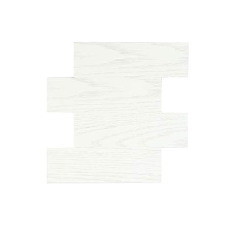WallPops Faux Wood Whitewash Peel and Stick Wall Tiles