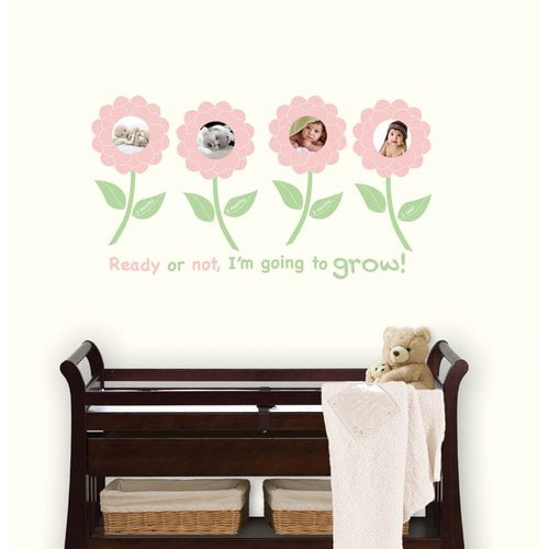 WallPops! Geo Color Frame Peel and Stick Vinyl Wall Decals Kit, 17.5in