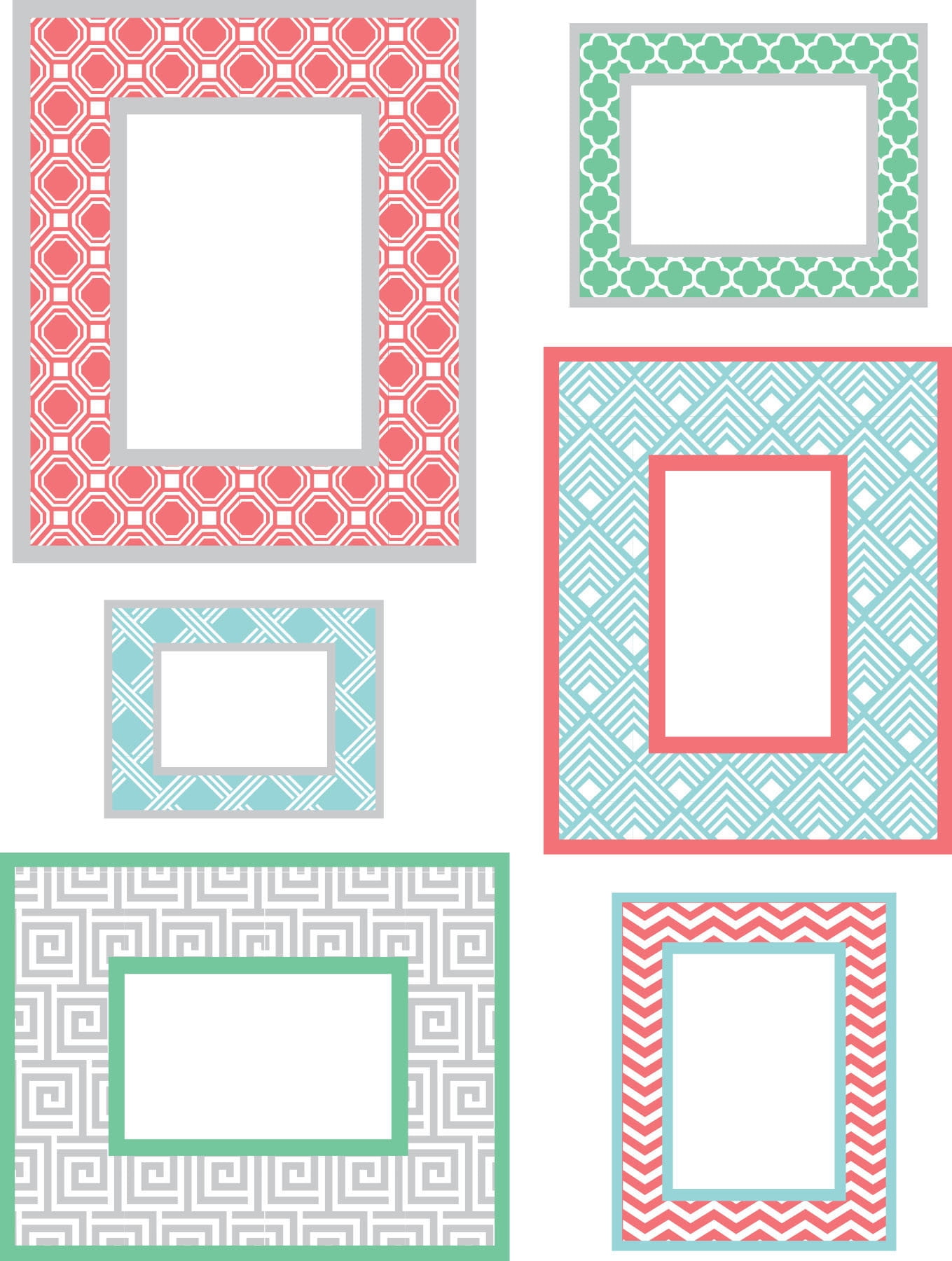 Multicolor Geometric Peel and Stick Kids Wall Art Kit