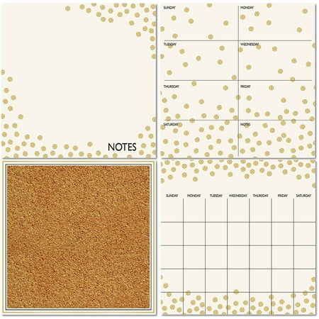 WallPops! Gold Confetti Organization Wall Decals Kit