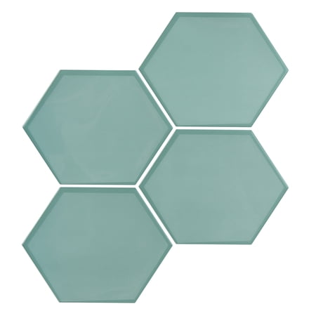 WallPops Green Hex Peel & Stick Backsplash Tiles