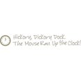 thumbnail image 1 of WallPops! Hickory Dickory Dock Nursery Rhyme Quote Wall Decals, 1 of 2