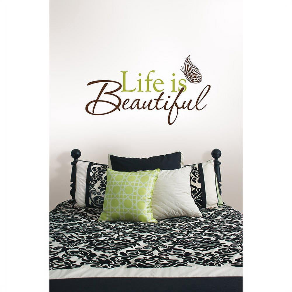 WallPops! Life Is Beautiful Removable Wall Decals