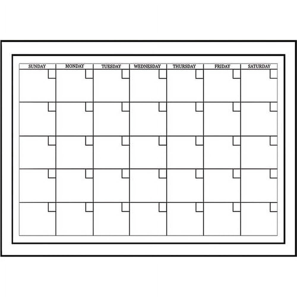 WallPops Medium White Monthly Calendar