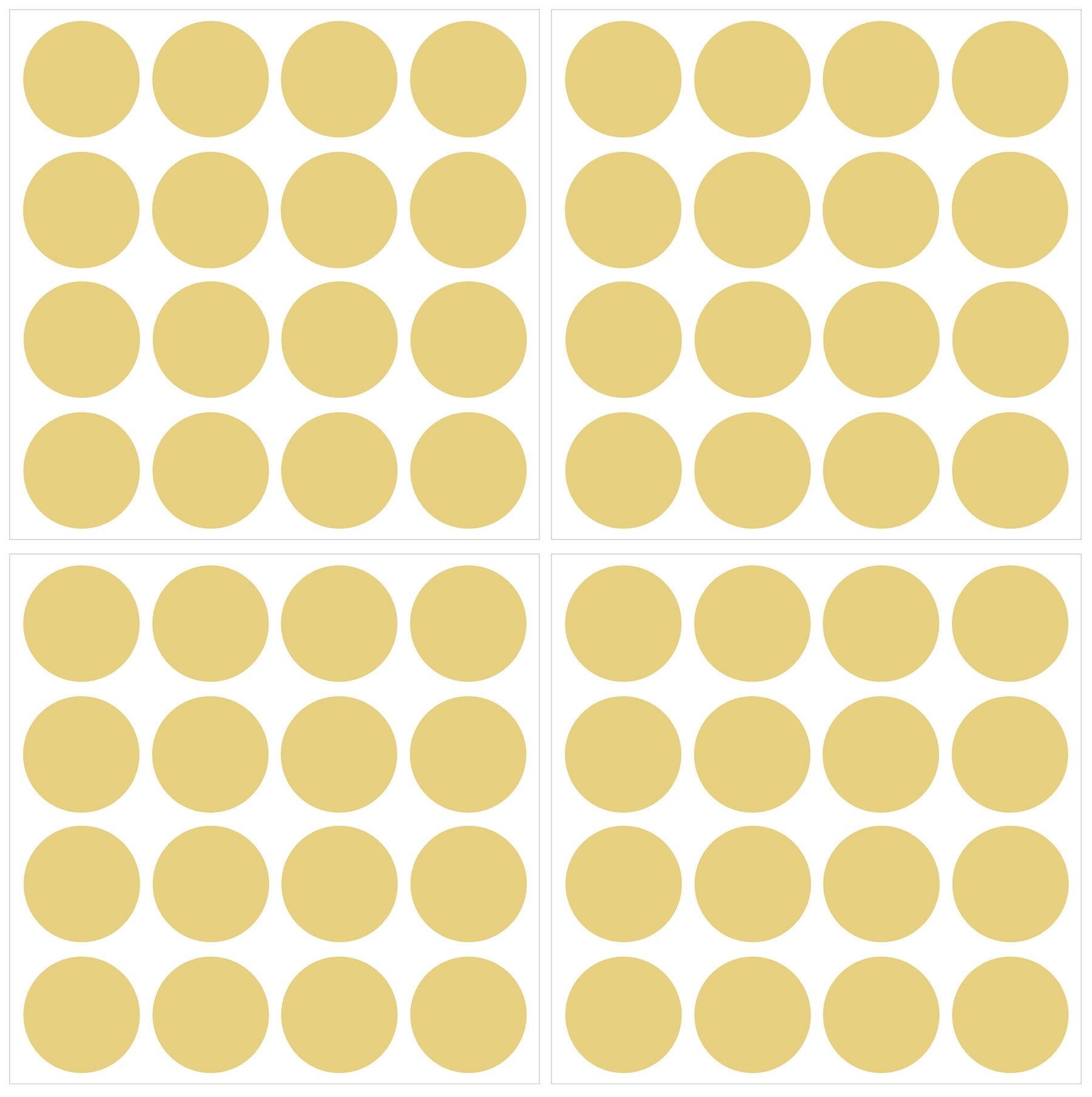 WallPops! Metallic Gold Confetti Dots Wall Decals