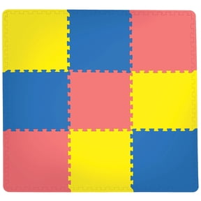 FloorPops Multicolor Puzzle Interlocking Floor Tiles