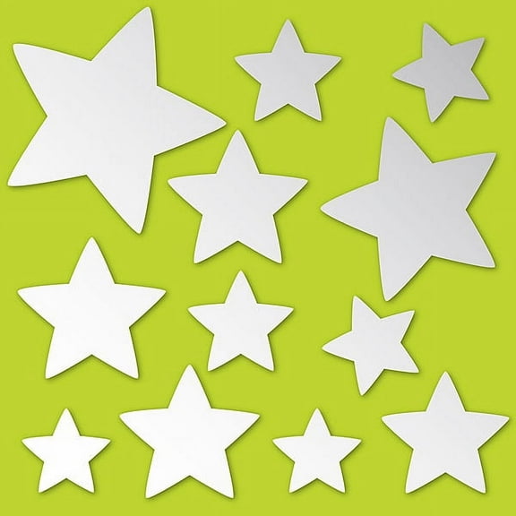 WallPops Stars Mirror Art, 13-in by 13-in, 1.17 sq. ft.