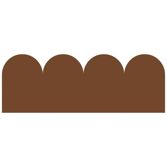 WallPops Terracotta Scallop Headboard Wall Decal