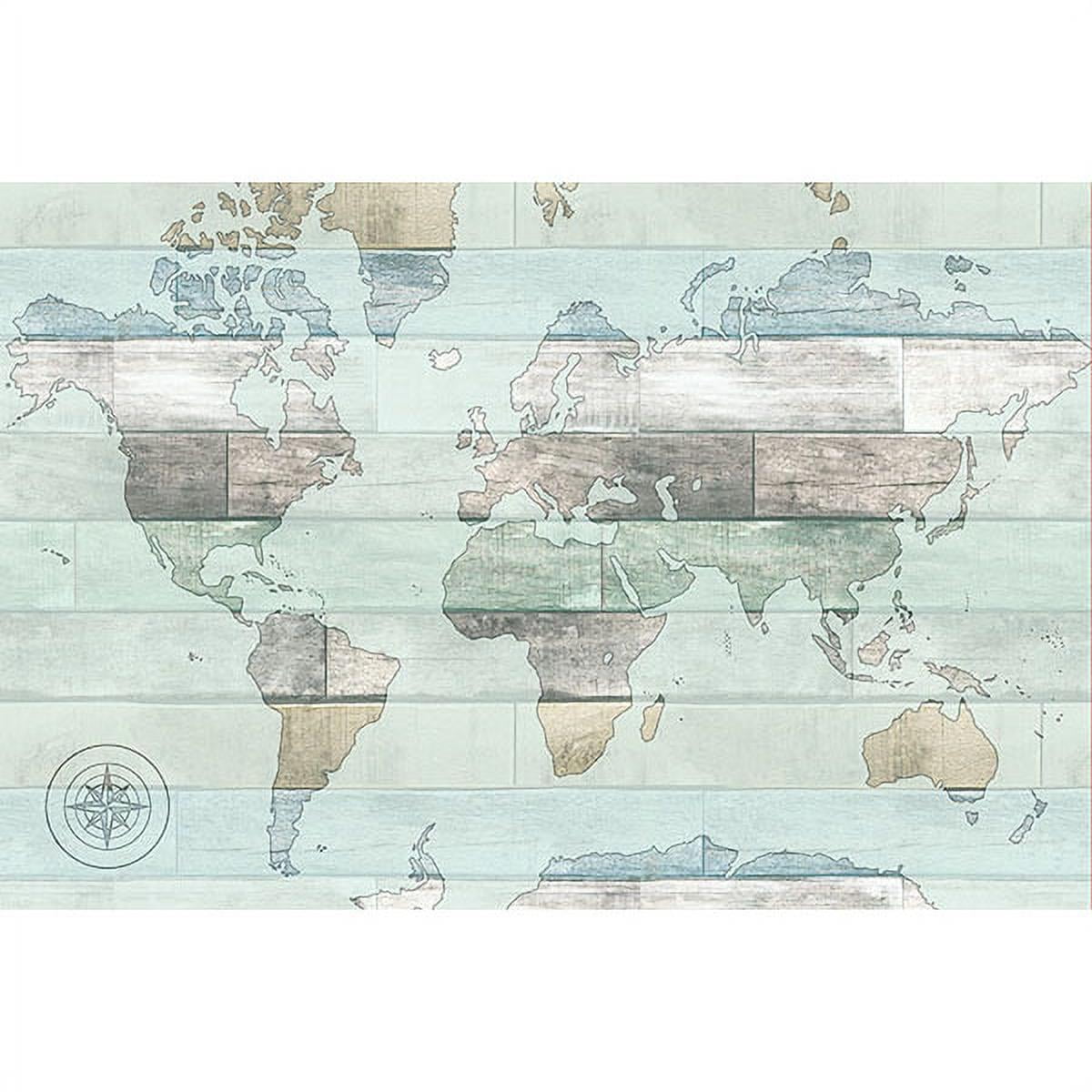 WallPops! Timber World Map Wall Decals - Walmart.com