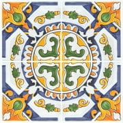 WallPops Yellow Tuscan Sun 6x6 Peel & Stick Tiles Wall Decals (12 per pack), Adult