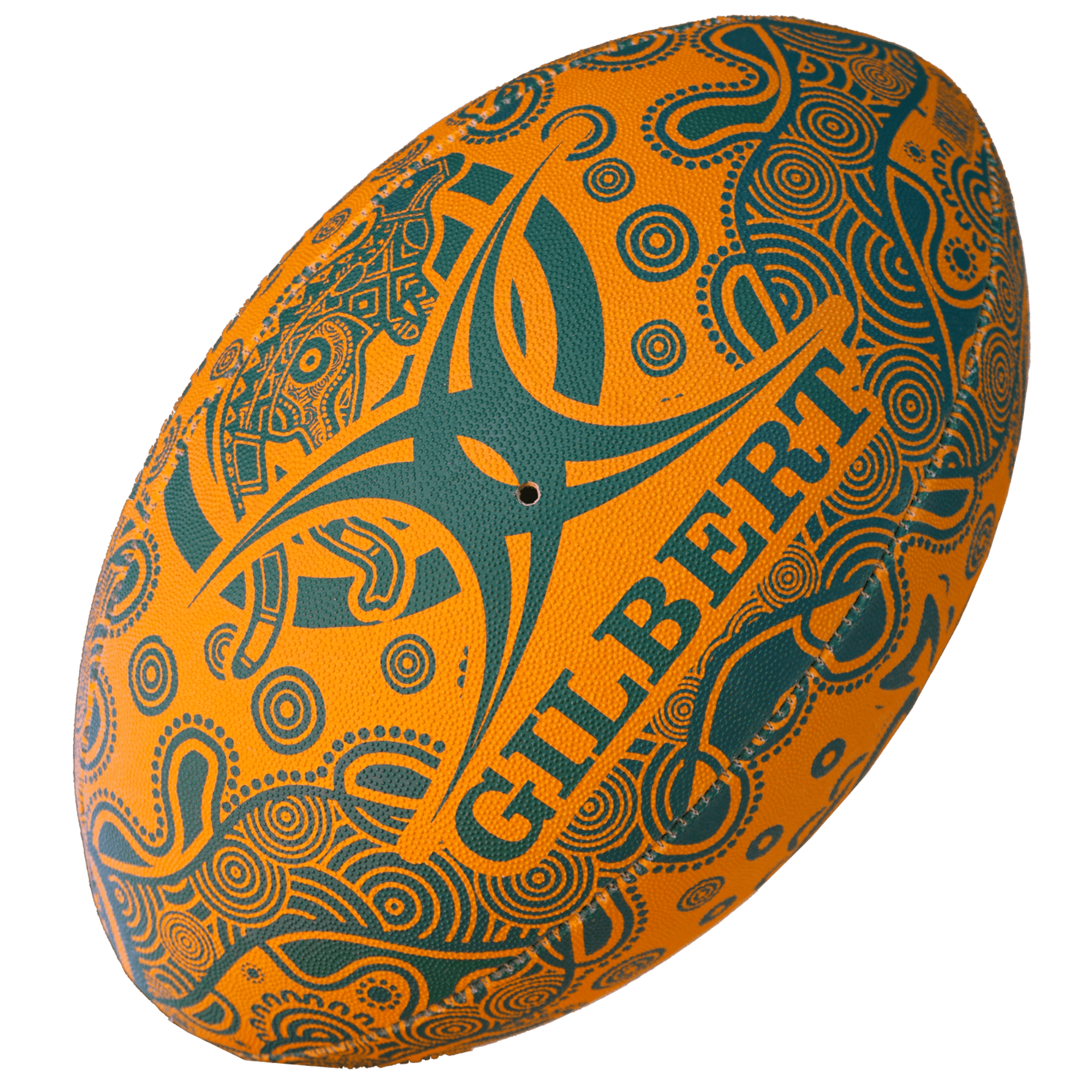 Wallabies Indigenous Supporter Ball by Gilbert, Yellow, Size 5