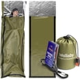 thumbnail image 1 of Wallaby 2-Pack Emergency Mylar Sleeping Bags, Thermal, Compact, Lightweight, Green, 1 of 6