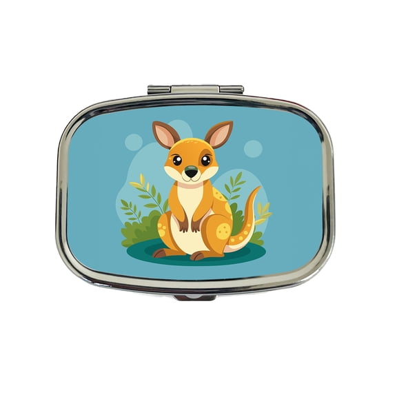 Wallaby Small Kangaroo Cute Australian Animal Small Travel Handbag Pill Box Case