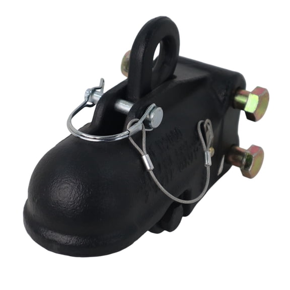Wallace Auto Locking Trailer Coupler 2" Ball - Channel Mount - 12,000 lbs
