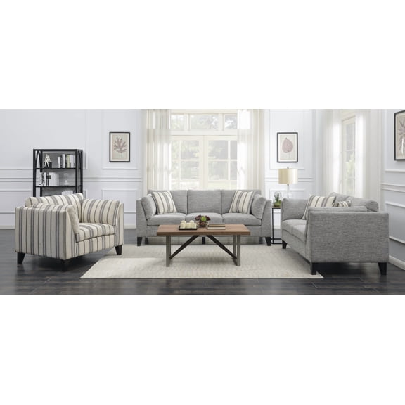 Wallace & Bay Doyle 84" Contemporary Sofa in Gray