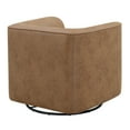 thumbnail image 1 of Wallace & Bay Ryan Rustic Brown Swivel Accent Chair with 360 Swivel And U-Shape, 1 of 1