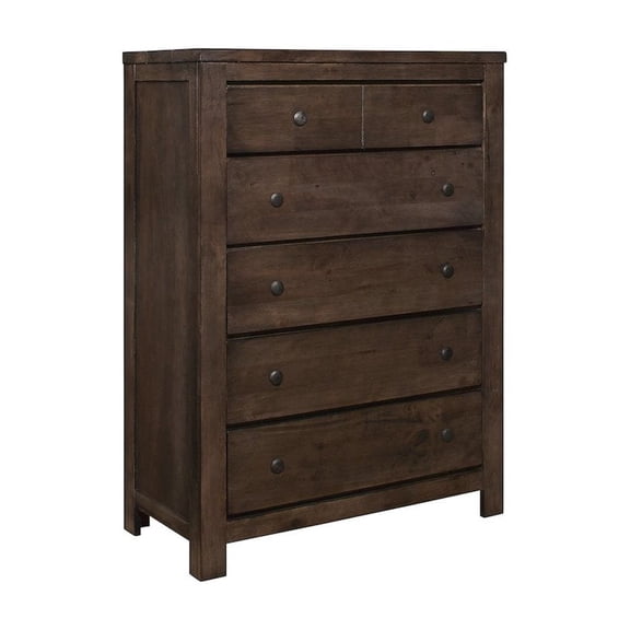 Wallace & Bay Verna Ash Brown 6-Drawer Chest