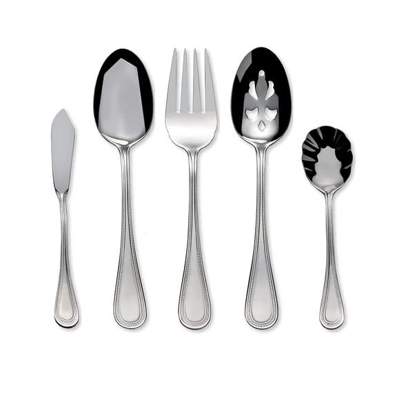 Wallace Continental Bead 18/10 Stainless Steel 5pc. Hostess Set
