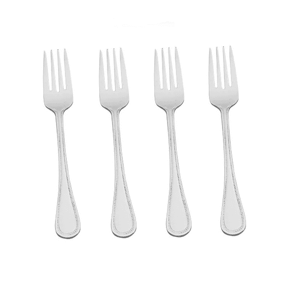 Wallace Continental Bead 18/10 Stainless Steel Salad Fork (Set of Four)