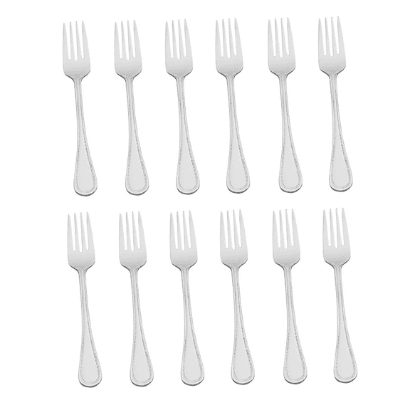 Wallace Continental Bead 18/10 Stainless Steel Salad Fork (Set of Twelve)