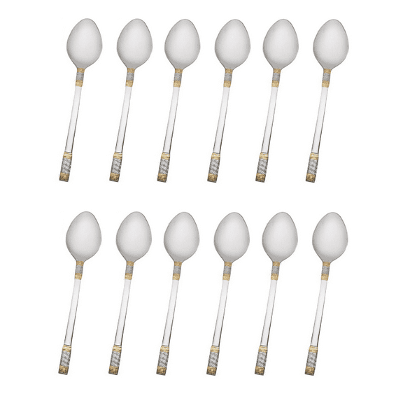 Wallace Corsica Gold Accent 18/10 Stainless Steel Teaspoon (Set of Twelve)