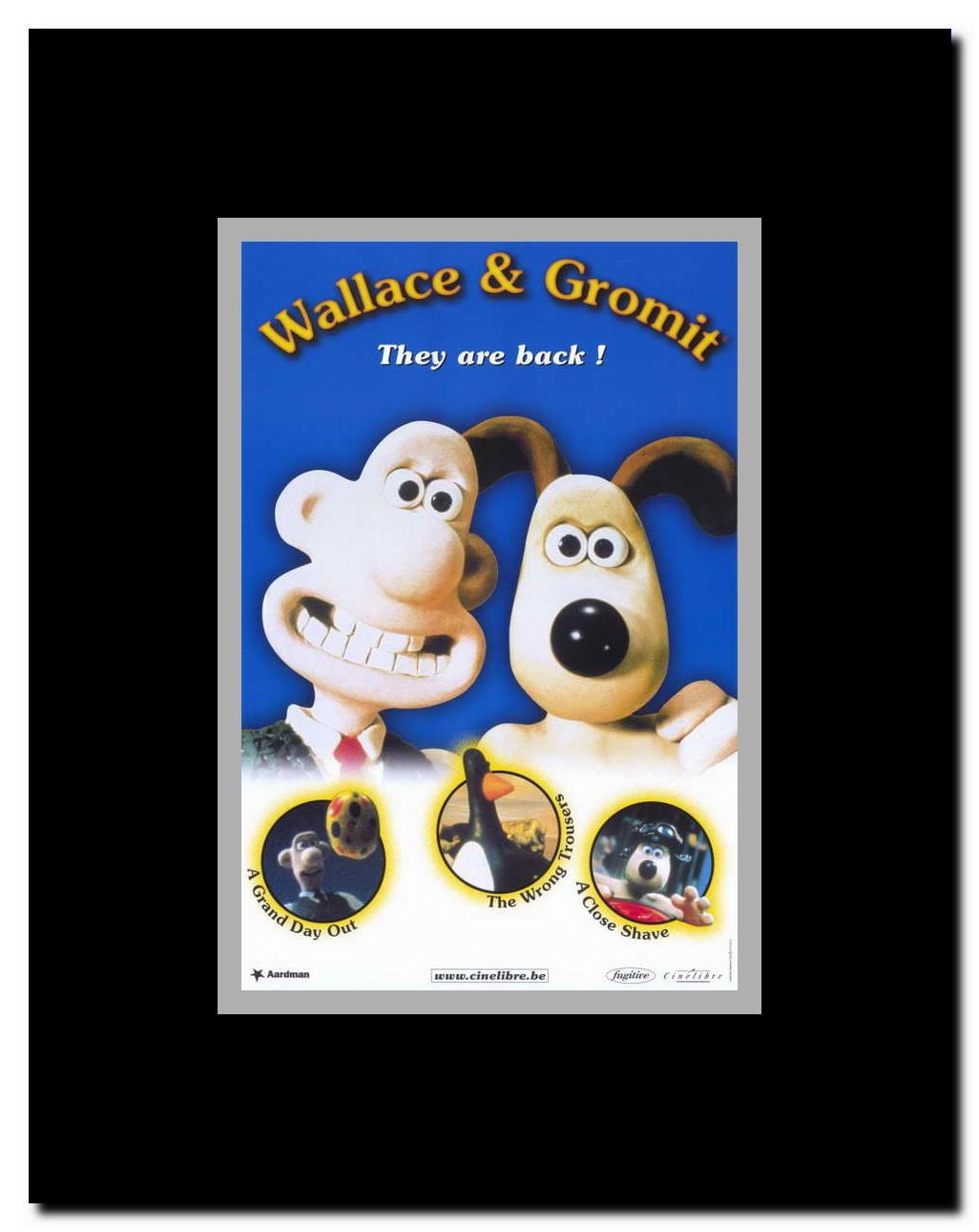 Wallace & Gromit: The Best of Aardman Animation Framed Movie Poster