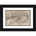 thumbnail image 1 of Wallace Morgan 18x13 Black Ornate Wood Framed Double Matted Museum Art Print Titled - Election Convention, for Illustration in Century&nbsp;Magazine (Early to Mid-20th&nbsp;Century), 1 of 5
