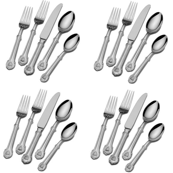 Wallace Napoleon Bee 18/10 Stainless Steel 20pc. Flatware Set (Service for Four)