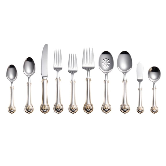 Wallace Napoleon Bee 18.10 Stainless Steel Forged 45-Piece Flatware Set, Service for 8
