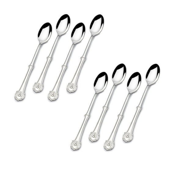 Wallace Napoleon Bee 18/10 Stainless Steel Iced Beverage Spoon (Set of Eight)