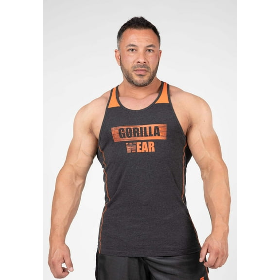 Wallace Tank Top - Gray/Orange