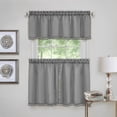 thumbnail image 1 of Wallace Window Kitchen Curtain Tier Pair and Valance Set, 1 of 3