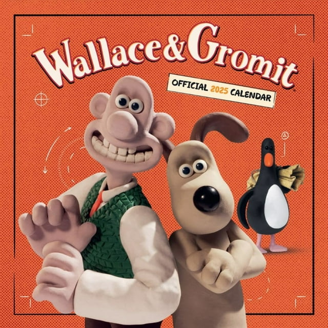 Wallace and Gromit 2025 Square Wall Calendar