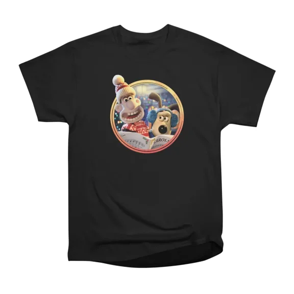 Wallace and Gromit Christmas Carol T-Shirt Tee Gift For Him Merch For Her Apparel For Frie