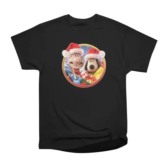 Wallace and Gromit Christmas T-Shirt Tee Gift For Him Merch For Her Apparel For Friend